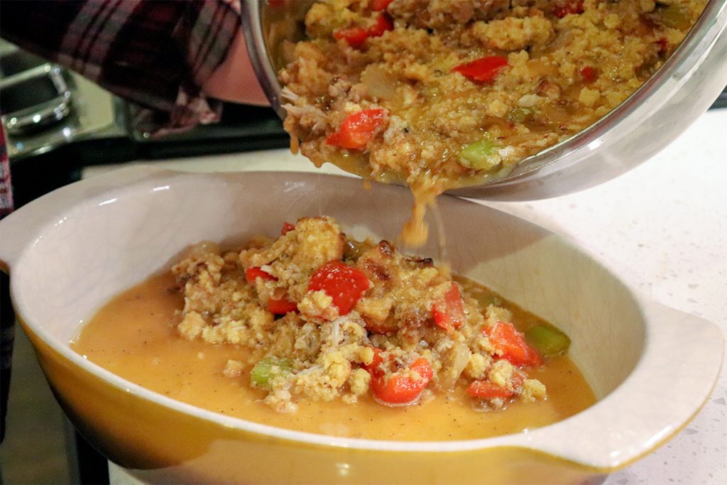 Catfish Cornbread Dressing - Heartland Catfish